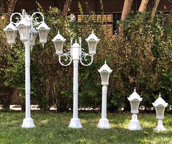 فروش پایه چراغ پارکی، چمنی و خیابانی | خرید انواع چراغ فضای باز، ال ای دی، دکوراتیو و محوطه
