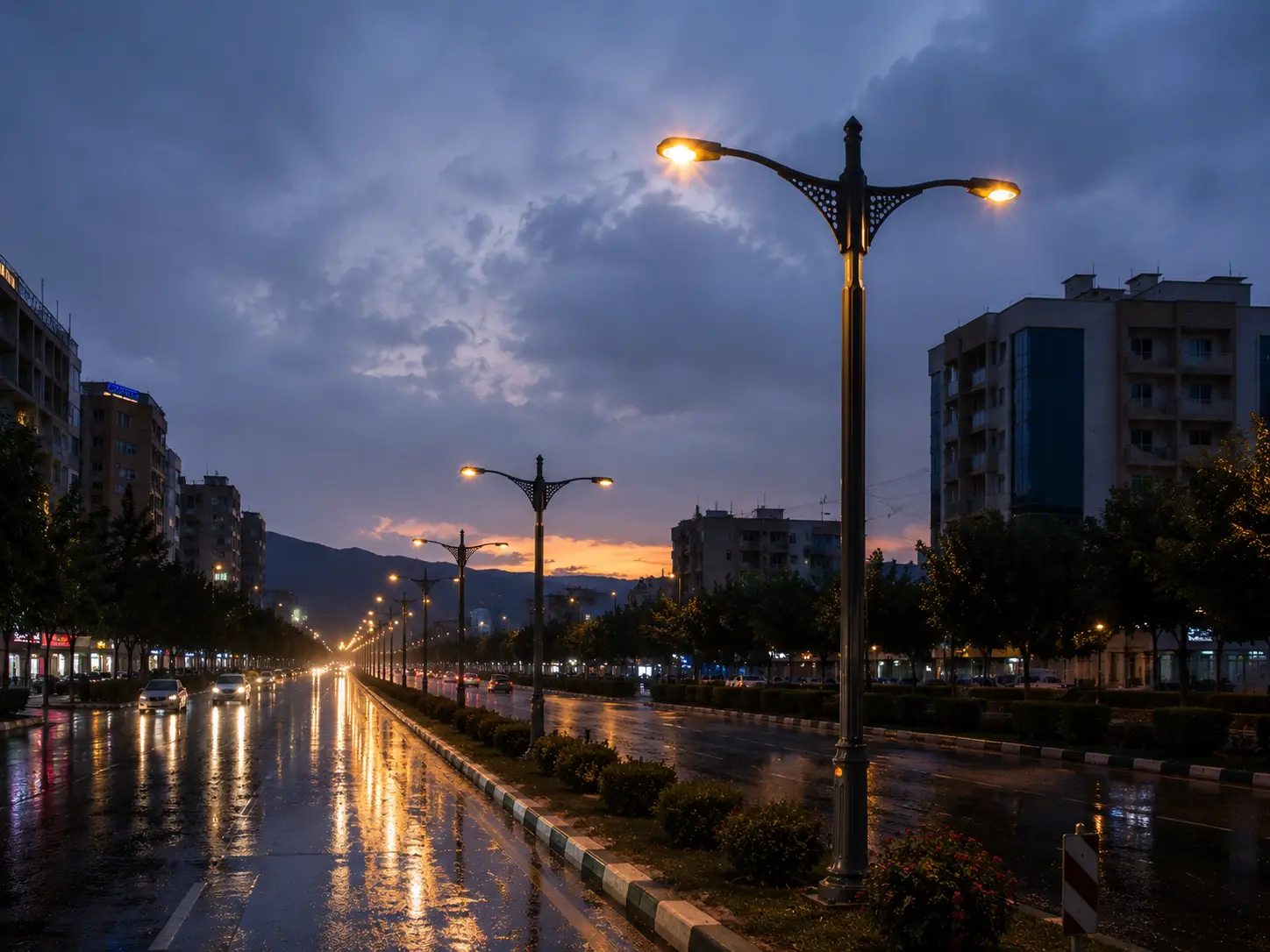 پایه چراغ بلواری چندوجهی